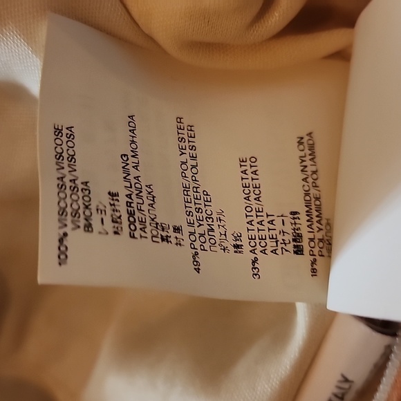 Vintage Gianni Versace Cream & Multicolor Sleeveless V Neck Midi Dress Size 40IT - Picture 11 of 13